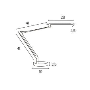 Picture 2 of Bureaulamp Unilux Mamboled 2.0 led zwart