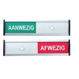Picture 1 of Infobord aanwezig/afwezig 125x30mm
