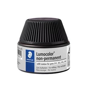 Picture 1 of Viltstiftvulling Staedtler Lumocolor non-permanent 15ml zwart