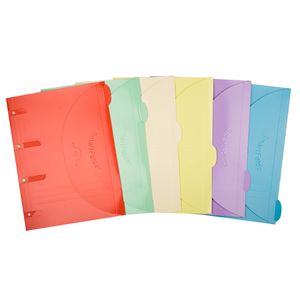 Picture 2 of Smartfolder geperforeerde opbergmappen gelamineerd A4 assorti 6 stuks