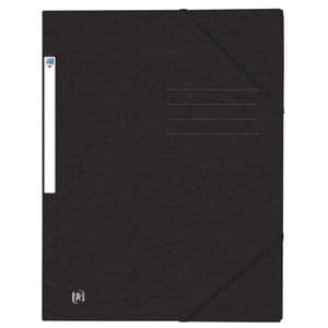Picture 1 of Elastomap Oxford Top File+ A4 3 kleppen 390gr zwart