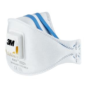 Picture 4 of Stofmasker 3M Aura voor schuren 9322 FFP2 met ventiel 2 stuks