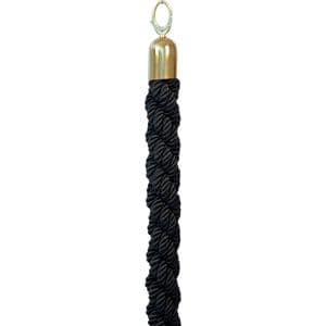 Picture 3 of Afzetkoord Securit 150cm zwart met goudkleurige knop