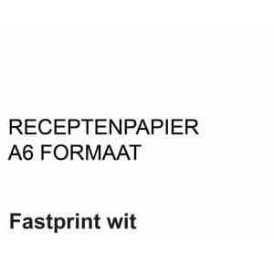 Picture 1 of Receptpapier Fastprint A6 80gr wit 2000 vel