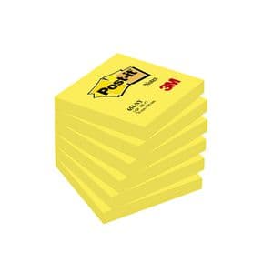 Picture 1 of Memoblok Post-it 654 76x76mm neon geel 100 vel