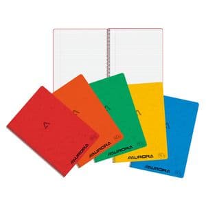 Picture 1 of Schrift Aurora A4 lijn 120 pagina's 80gr assorti