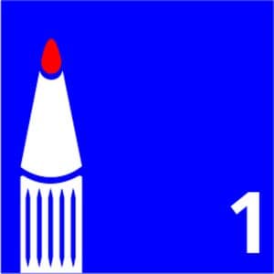 Picture 2 of Viltstift edding 400 rond 1mm zwart
