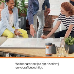 Picture 5 of Whiteboardreinigingsdoekjes Nobo plasticvrij 100 stuks