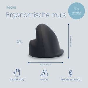 Picture 6 of Muis R-Go Ergonomisch HE Break Draad Rechts M