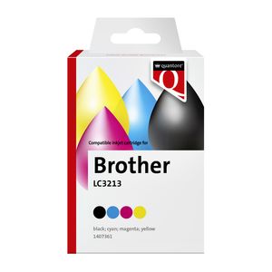 Picture 1 of Inktcartridge Quantore alternatief tbv Brother LC3213 zwart + 3 kleuren