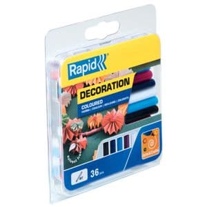 Picture 2 of Lijmpatroon Rapid 7mm 5 kleuren assorti 36 stuks