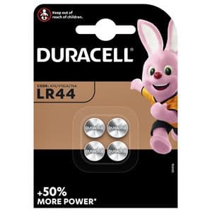 Picture 1 of Batterij Duracell knoopcel 4xLR44 alkaline Ø11,6mm