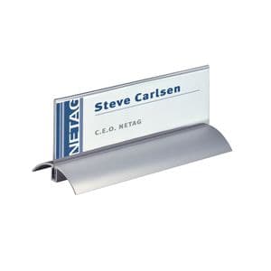Picture 2 of Tafelnaambord Durable Presenter De Luxe 61x210mm 2 stuks