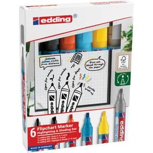 Picture 1 of Viltstift edding 385 flipover incl 380 - 383 assorti 6 stuks