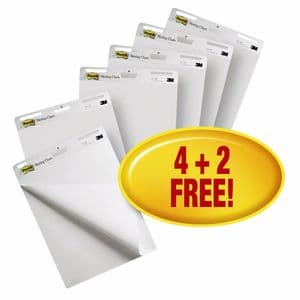 Picture 1 of Meeting chart Post-it 559 Super Sticky 63.5x76.2mm wit 4+2 gratis