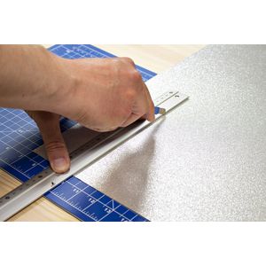 Picture 2 of Snijmes Westcott office 9mm met schuifsluiting en metalen houder blauw