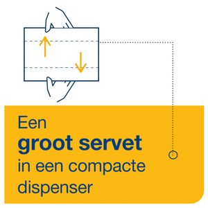 Picture 4 of Servet Tork N14 Xpressnap Fit Advanced multifold 2-laags 213x165mm 720 vel naturel 12830