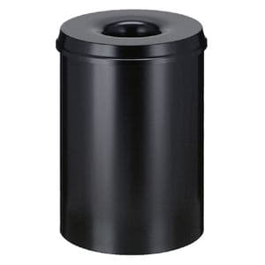 Picture 2 of Papierbak met vlamdover Vepabins 30liter Ø33.5cm zwart