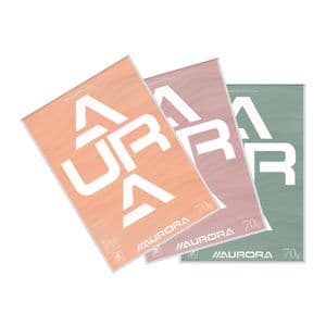 Picture 1 of Schrijfblok Aurora A4 lijn 100 vel 70gr assorti