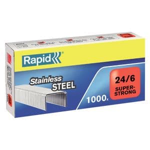 Picture 1 of Nieten Rapid 24/6 RVS superstrong 1000 stuks
