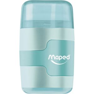Picture 2 of Puntenslijper Maped Connect 2gaats met gum display á 20 stuks pastel assorti