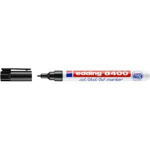 Picture 1 of Cd marker edding 8400 rond 0.5-1.0mm zwart blister à 1 stuk
