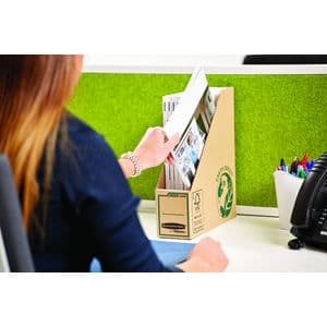 Picture 3 of Tijdschriftcassette Bankers Box Earth A4 80mm bruin