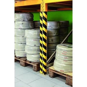 Picture 4 of Beschermingsprofiel Durable C35 hoek 1m geel zwart