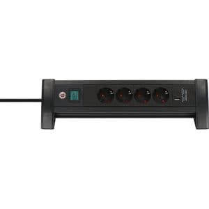 Picture 1 of Stekkerdoos Brennenstuhl Premium 4 voudig USB C PD en USB A zwart