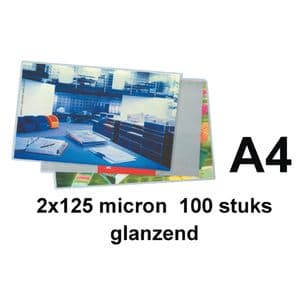 Picture 1 of Lamineerhoes Quantore A4 2x125micron 100 stuks