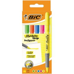 Picture 1 of Markeerstift Bic grip assorti etui à 5 stuks