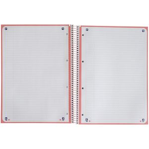 Picture 4 of Notitieboek Oxford Touch Europeanbook A4+ 4-gaats lijn 80vel pastel roze