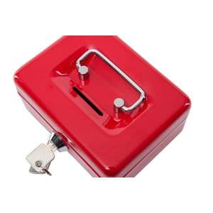 Picture 2 of Geldkist MAUL met muntgleuf en slot 125x95x60mm rood