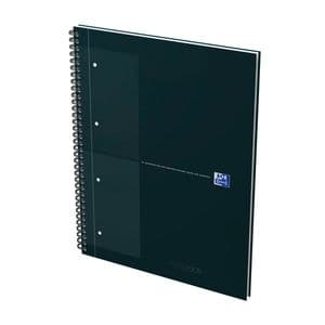 Picture 2 of Spiraalblok Oxford International Notebook A4+ ruit 5X5mm 160 pagina's zwart