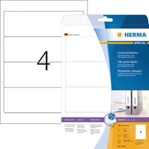 Picture 1 of Rugetiket HERMA 5095 breed 61x192mm zelfklevend wit