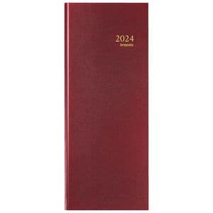 Picture 1 of Agenda 2027 Brepols Saturnus Lima 1dag/1pagina bordeaux