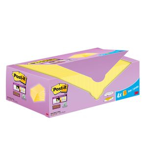 Picture 1 of Memoblok 3M Post-it 655-SSCY Super Sticky 76x127mm geel voordeelpak