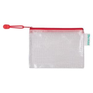 Picture 1 of Opbergtas Tarifold met rits 160x110mm PVC rood