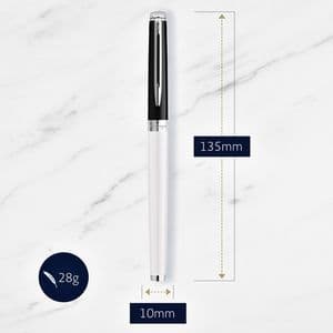 Picture 6 of Vulpen Waterman Hémisphère Colour Blocking black en white CT fijn
