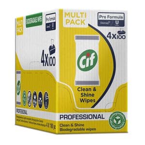 Picture 2 of Reinigingsdoekjes CIF Pro formula Multi Clean&Shine 100 stuks