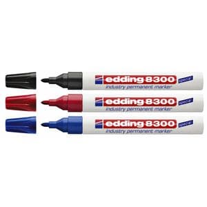 Picture 1 of Viltstift edding 8300 industrie rond 1.5-3mm rood