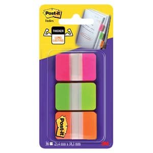 Picture 2 of Indextabs Post-it 686GOT 25.4x38mm strong roze en groen 36 tabs