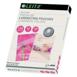 Picture 1 of Lamineerhoes Leitz iLAM A5 2x125micron 100 stuks