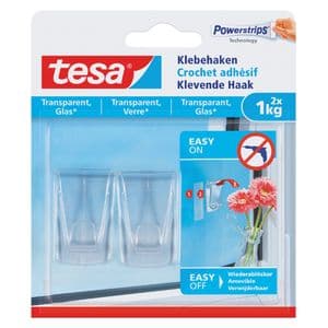 Picture 1 of Klevende haak tesa® 1kg transparant 2 stuks