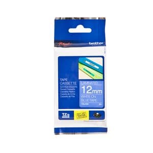 Picture 1 of Labeltape Brother P-touch TZe-535 standaard 12mm wit op blauw