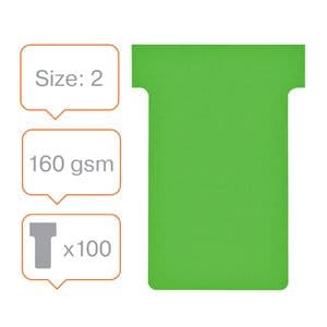 Picture 7 of T-kaart Nobo nr.2 48mm groen 100 stuks