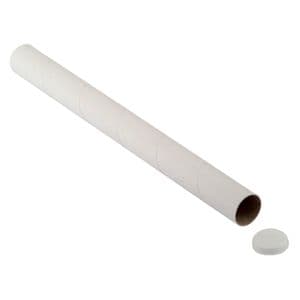 Picture 1 of Verzendkoker CleverPack A0 850x50x1.5 met doppen wit pak à 5 stuks