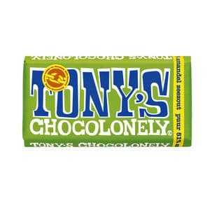 Picture 1 of Chocolade Tony's Chocolonely puur amandel zeezout reep 180gr
