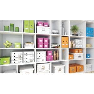 Picture 3 of Opbergdoos Leitz Click & Store WOW middel gerecycled karton 281x200x370mm roze