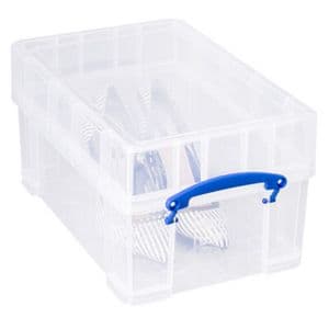 Picture 2 of Opbergbox Really Useful 9 liter XL 395x255x205mm transparant wit